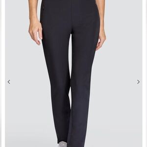 TAIL..NWOT Allure Onyx Black Straight Leg Pull On Pants Structured Design Size 8